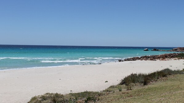 Beach nearby, sun-loungers