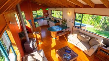 TV, DVD player, stereo