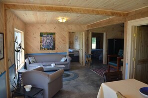 Living area - Sitting on the edge of Cobscook Bay at Rossport by the Sea (Bali)