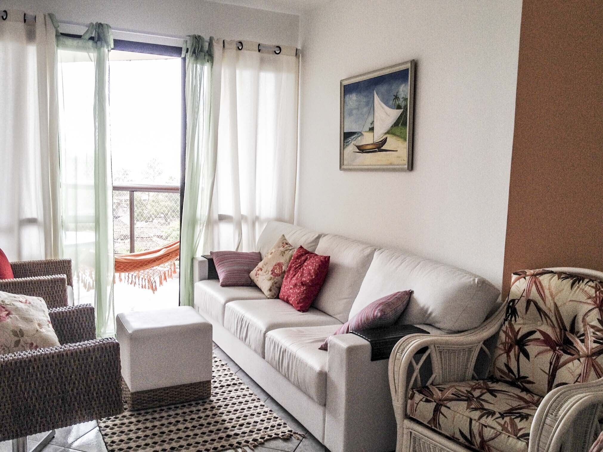 Apt Riviera de São Lourenço Foot in the Sand, with beautiful view to the sea