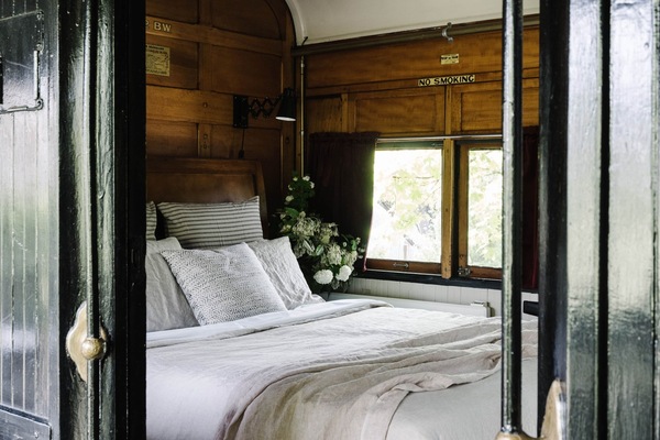 Looking into the Master Bedroom. Queen.