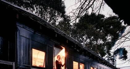 Vintage Train Carriage Converted to a Steampunk Inspired Cabin