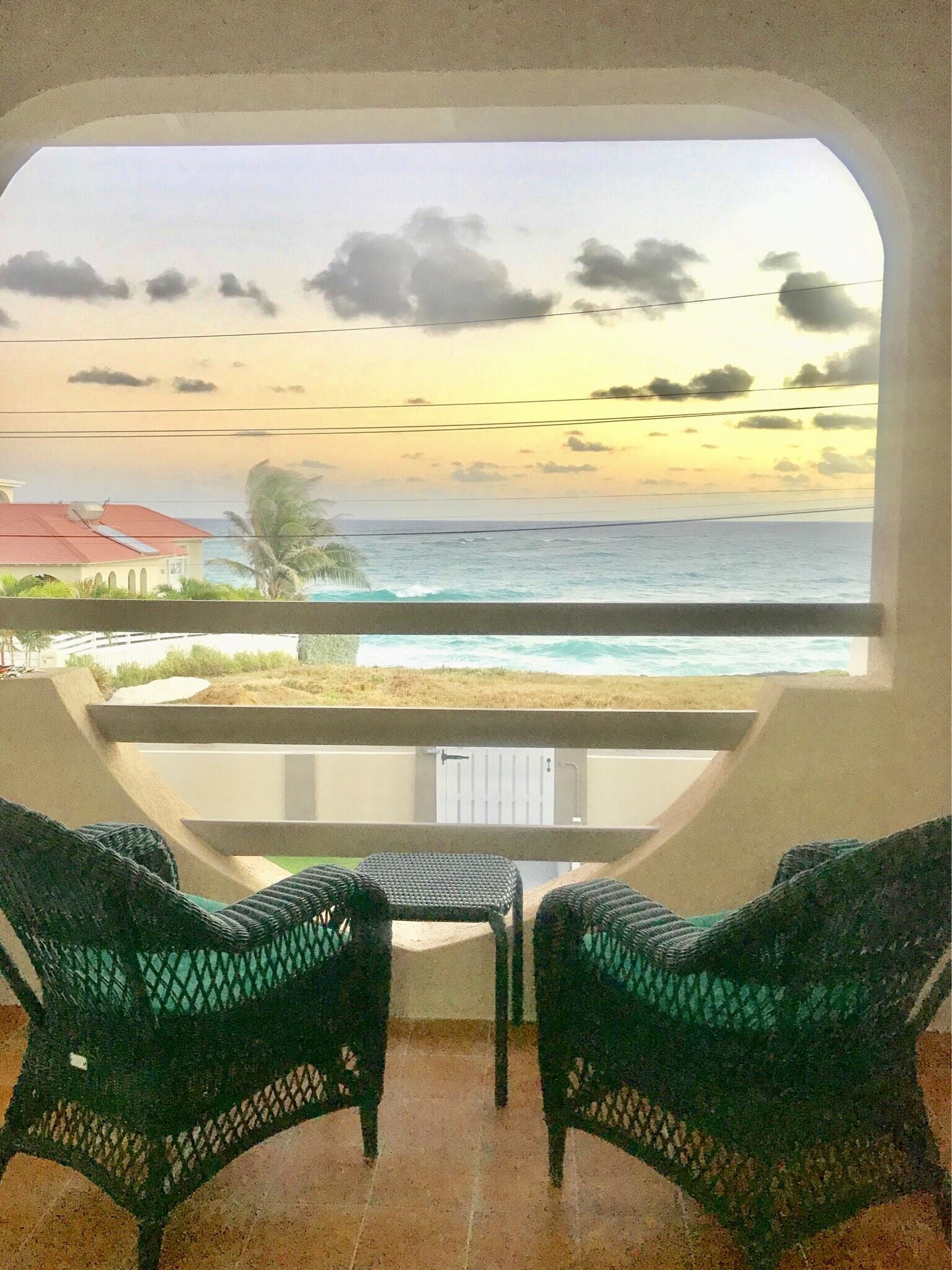 Blick von der Unterkunft