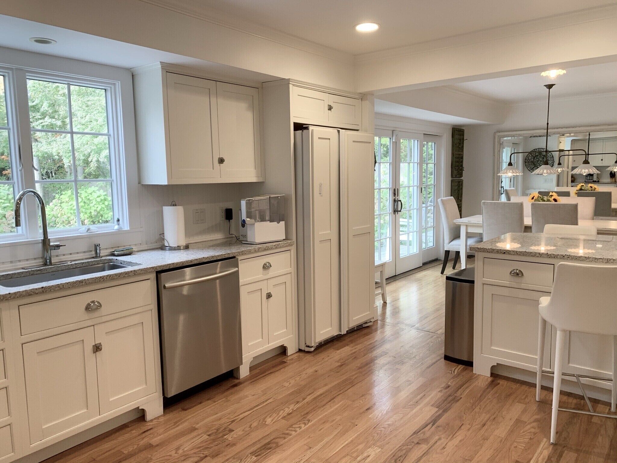 Swim in a sea of hydrangeas on this peaceful, bucolic property.