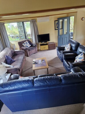 Téléviseur connecté, lecteur de DVD, livres