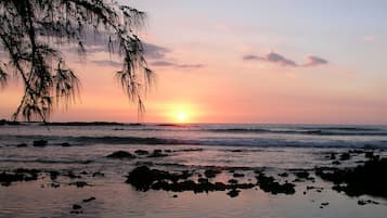Sun loungers, beach towels