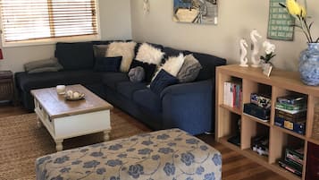 Fernseher, DVD-Player, Bücher, Videothek