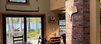 Large Lakefront Home on Moosehead Lake with Spectacular Beach and Dock