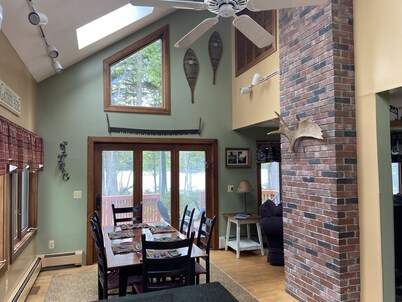 Large Lakefront Home on Moosehead Lake with Spectacular Beach and Dock