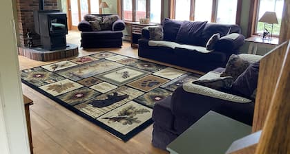 Large Lakefront Home on Moosehead Lake with Spectacular Beach and Dock