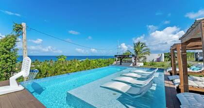 INFINITY POOL - Ocean View & walk 5 min to beach , 5BR + 3Baths