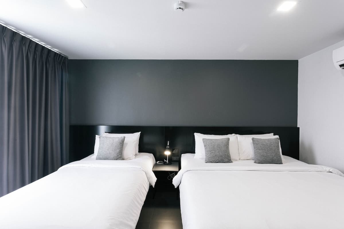 Deluxe Double Room, Multiple Beds, Non Smoking | 1 bedroom, free minibar, in-room safe, desk