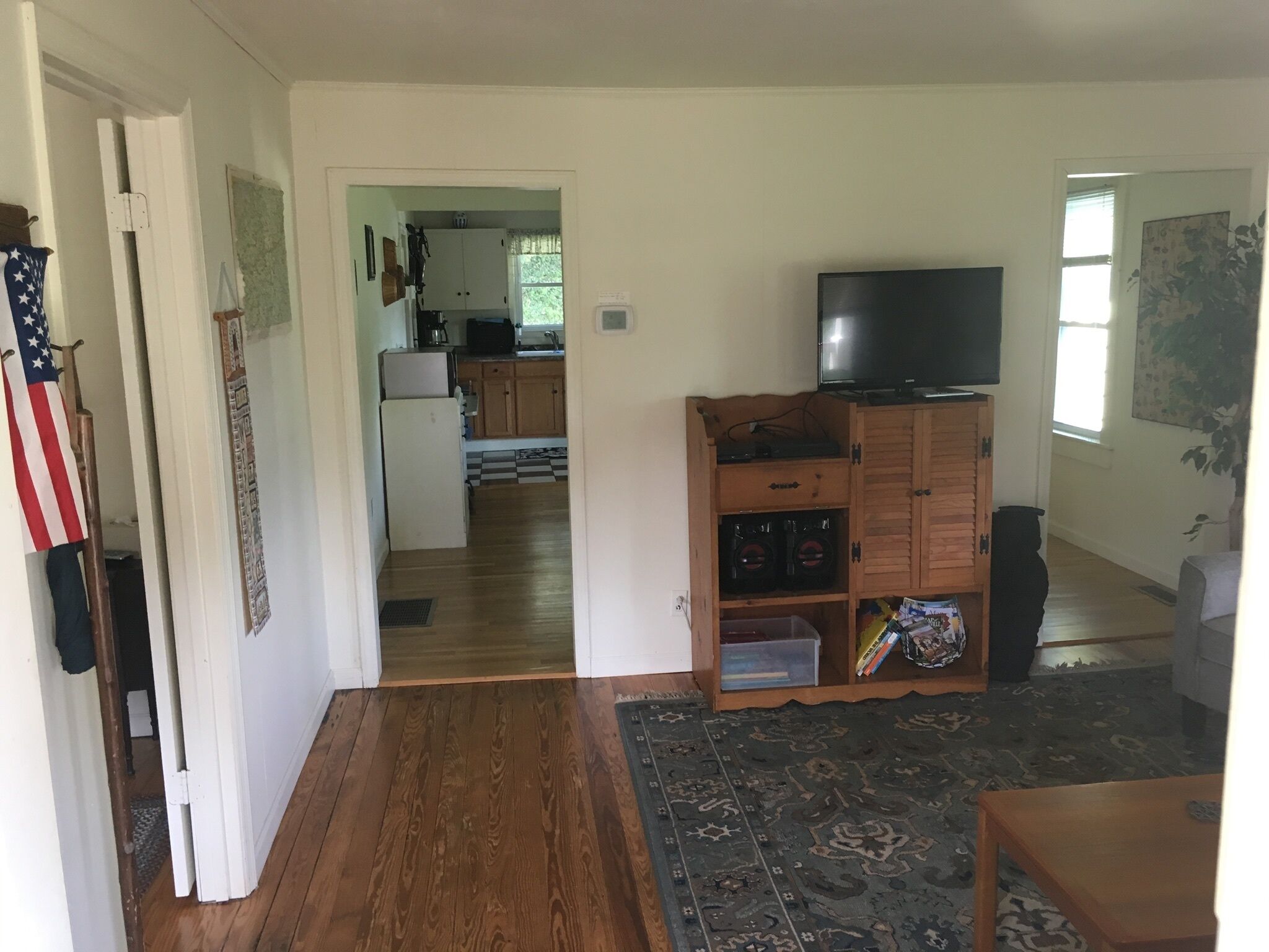 Cozy country home with great views and big porch. Family friendly great kitchen.