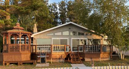 Large Lake House 30 Feet From The Water With Private Dock Out The Door.
