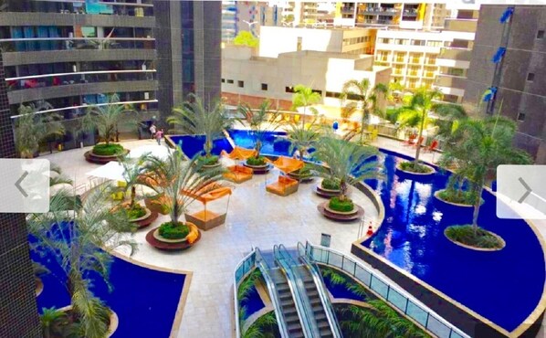 Indoor pool, outdoor pool