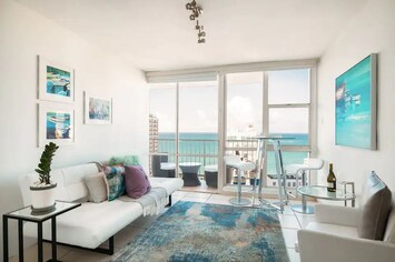 Living Area with Ocean View