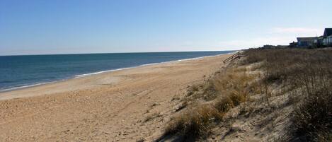 Beach nearby, sun-loungers