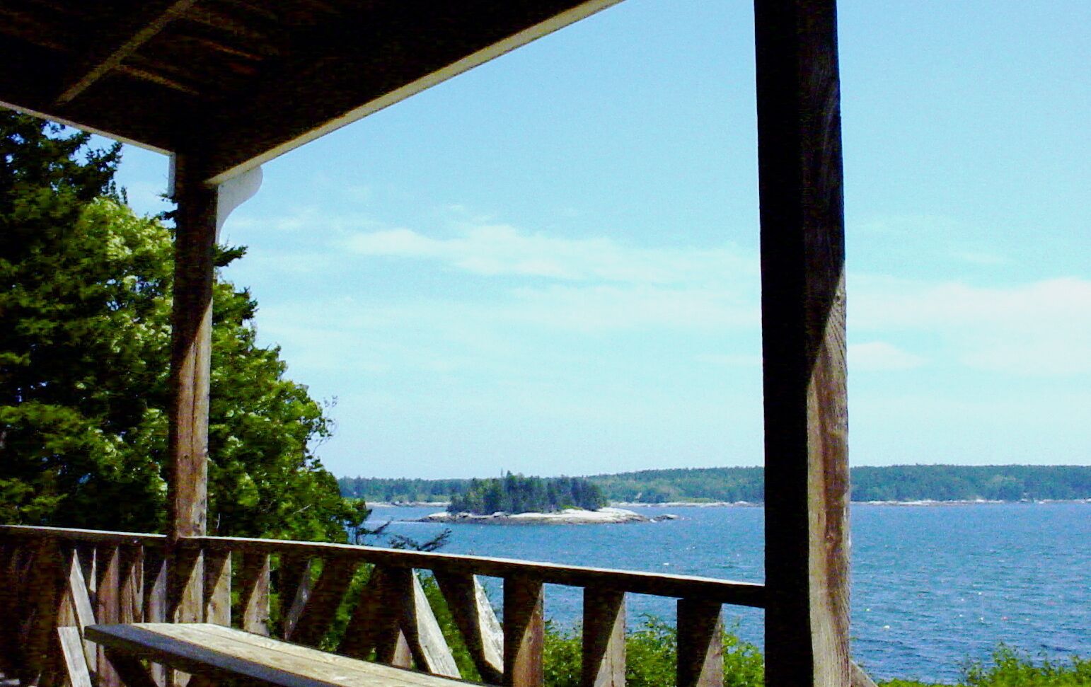 view from front porch