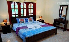 2 bedrooms, in-room safe, iron/ironing board, WiFi