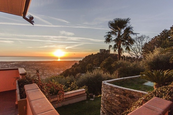 Enjoy the beautiful sunset from the outdoor dining area