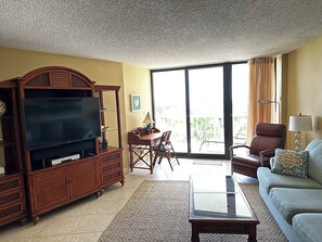 Smart TV, DVD player, books