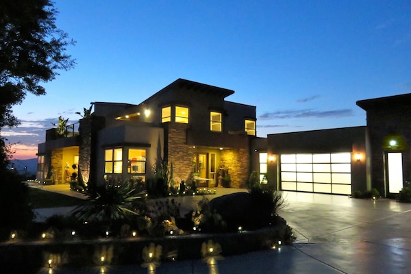 DragonPoint Villa at dusk.