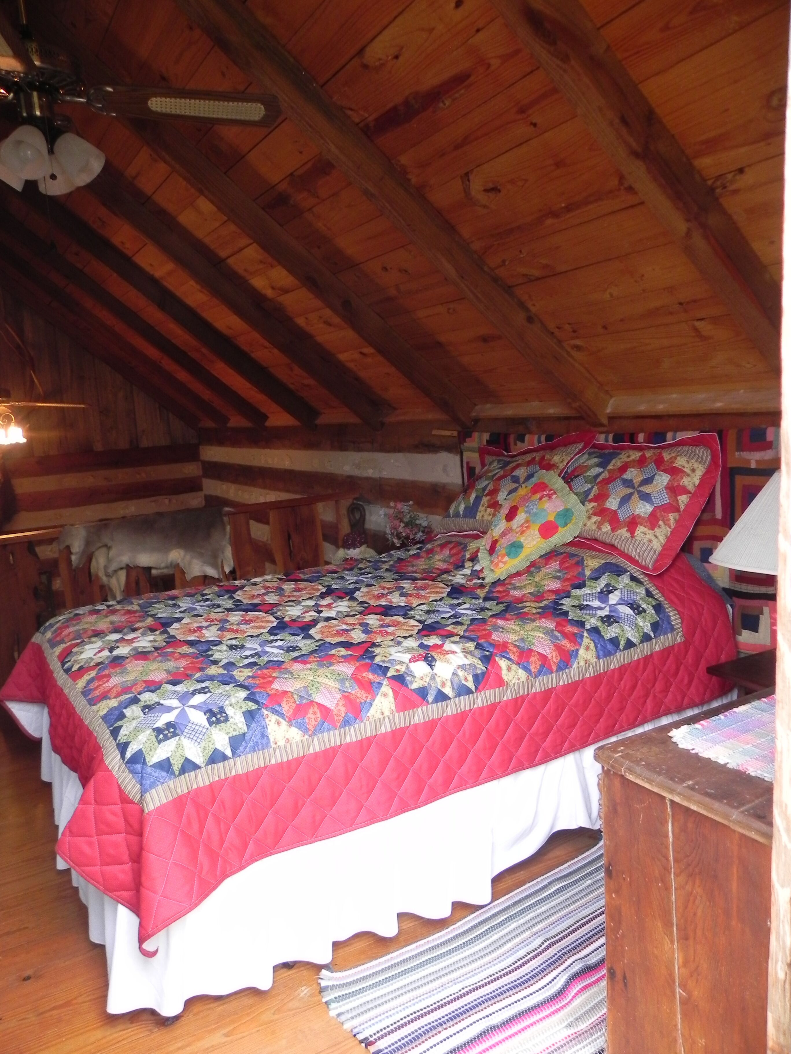 Secluded Log Cabin Located In Town with Fire Place close to downtown