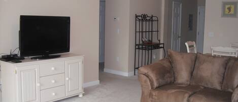 Smart TV, DVD player, toys, books