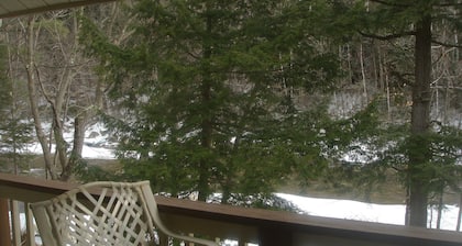 Ski resort at Loon Mountain along the pemi river