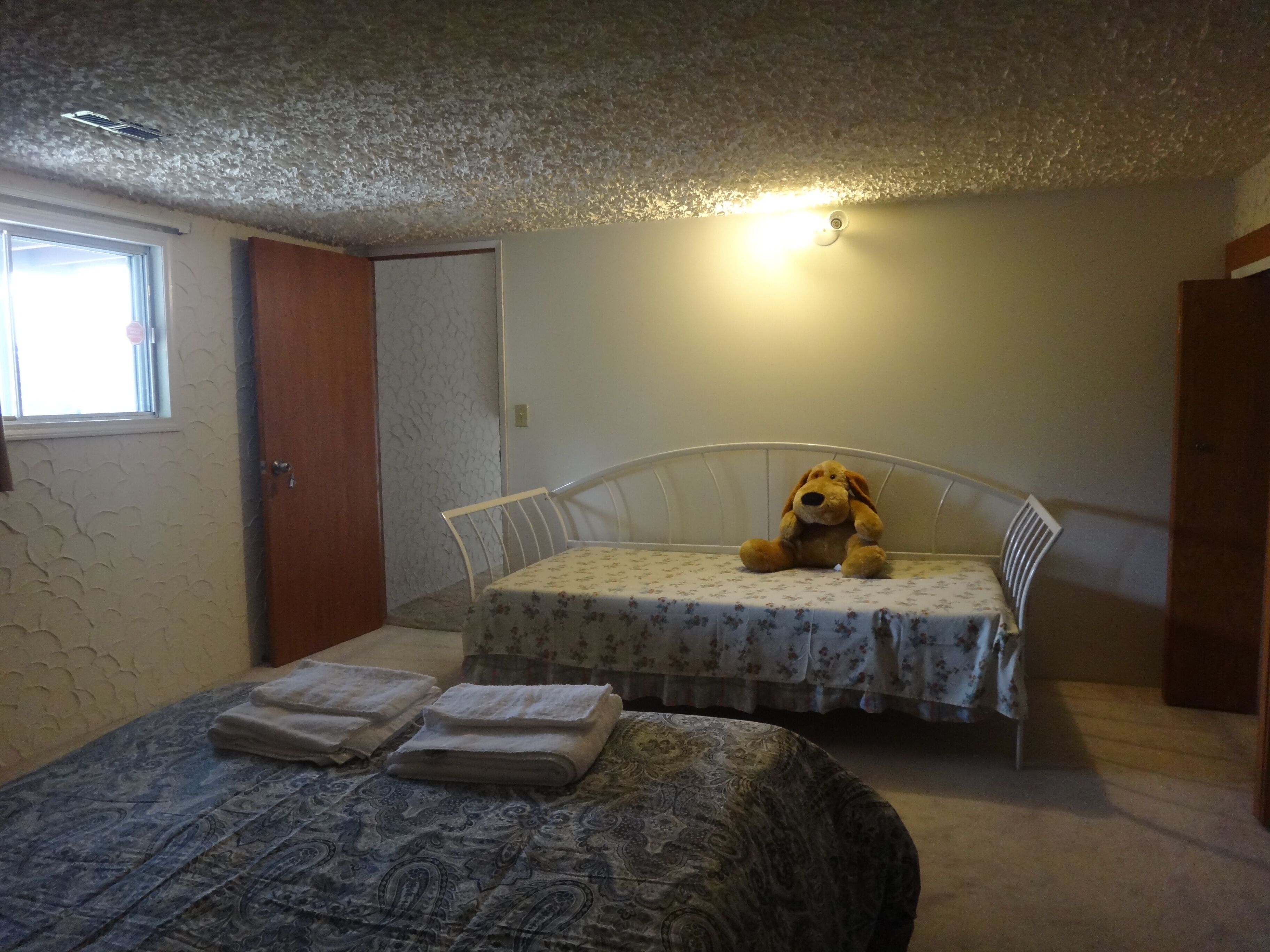 Bedroom #1: door, window