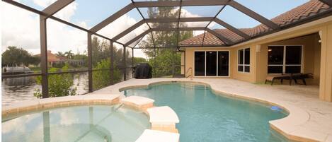 Indoor pool, a heated pool