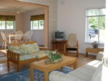 Bright, spacious living area