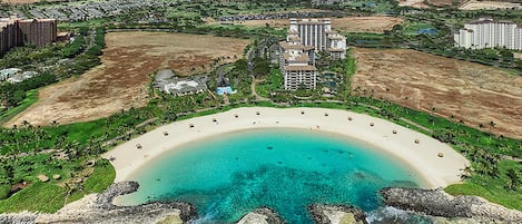 En la playa, toallas de playa