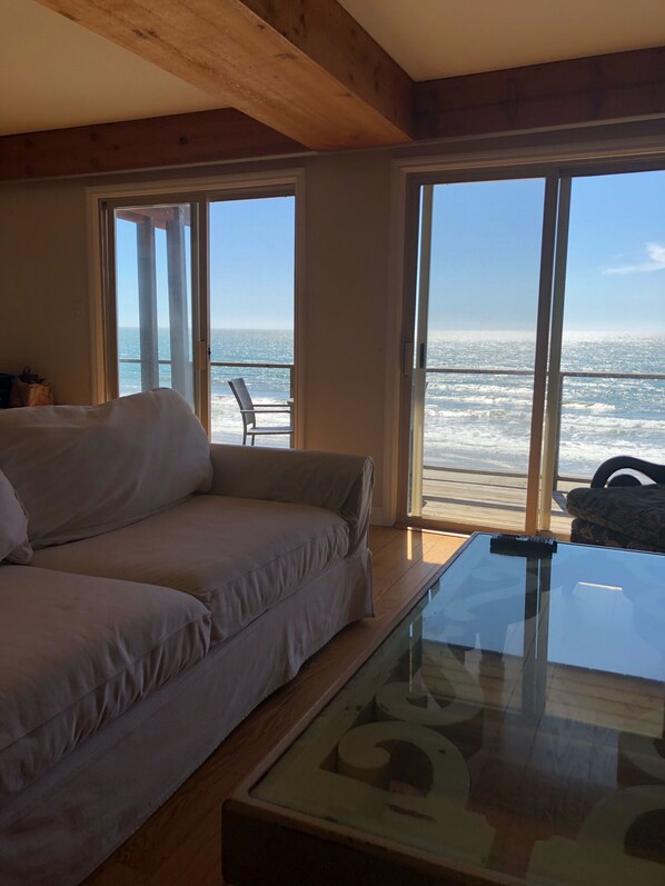 Smart TV, fireplace, DVD player, books - 4000+ sq ft Beach Front Vacation Rental-The Beach is your back yard - Santa Cruz (Watsonville)