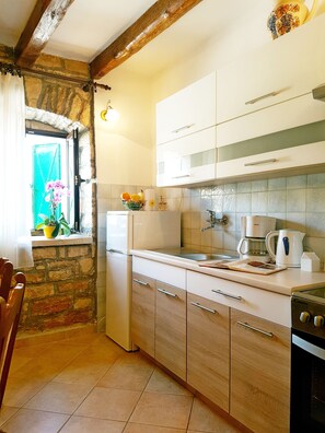 Fridge, microwave, oven, stovetop - Authentic Istrian house with beautiful garden in village Rakalj (Rakalj)