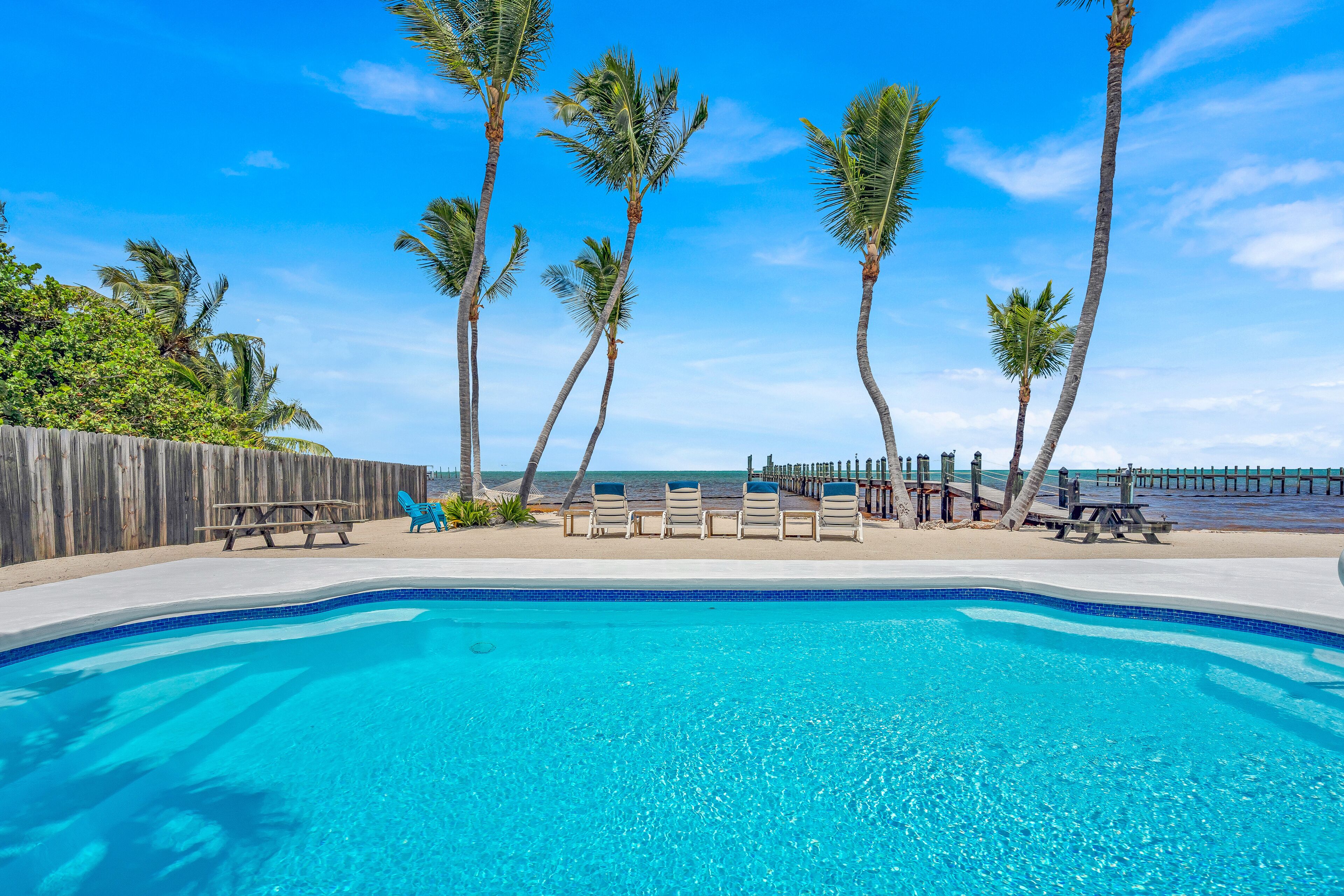 Oceanfront Estate with Private 350 foot Pier, Heated Pool, Pet Friendly