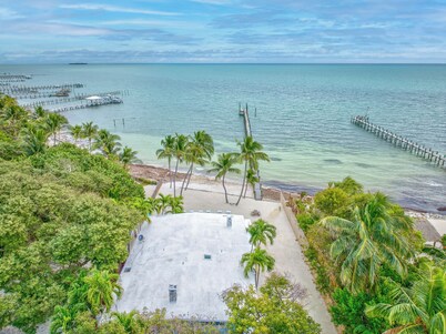 Oceanfront Estate with Private 350 foot Pier, Heated Pool, Pet Friendly