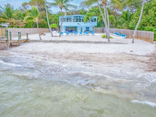 Oceanfront Estate with Private 350 foot Pier, Heated Pool, Pet Friendly