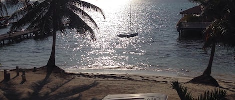 En la playa