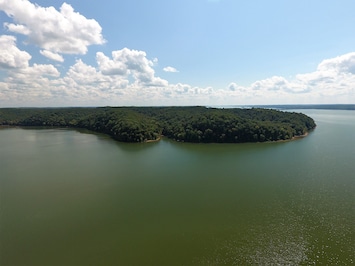 Our forested property is surrounded by 184 miles of Kentucky Lake.