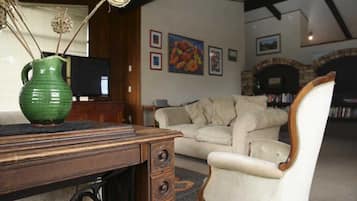 Télévision, cheminée