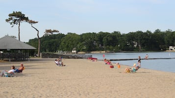 Perto da praia, toalhas de praia