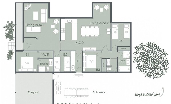 Floor plan - HARGREAVES HOUSE: Bright (Bright)