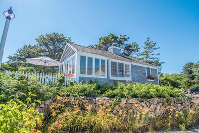 New Seabury Beach Cottage with stunning ocean views, steps to private beach