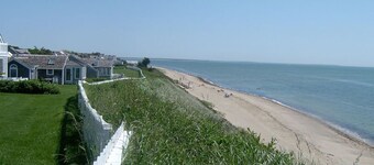 New Seabury Beach Cottage with stunning ocean views, steps to private beach