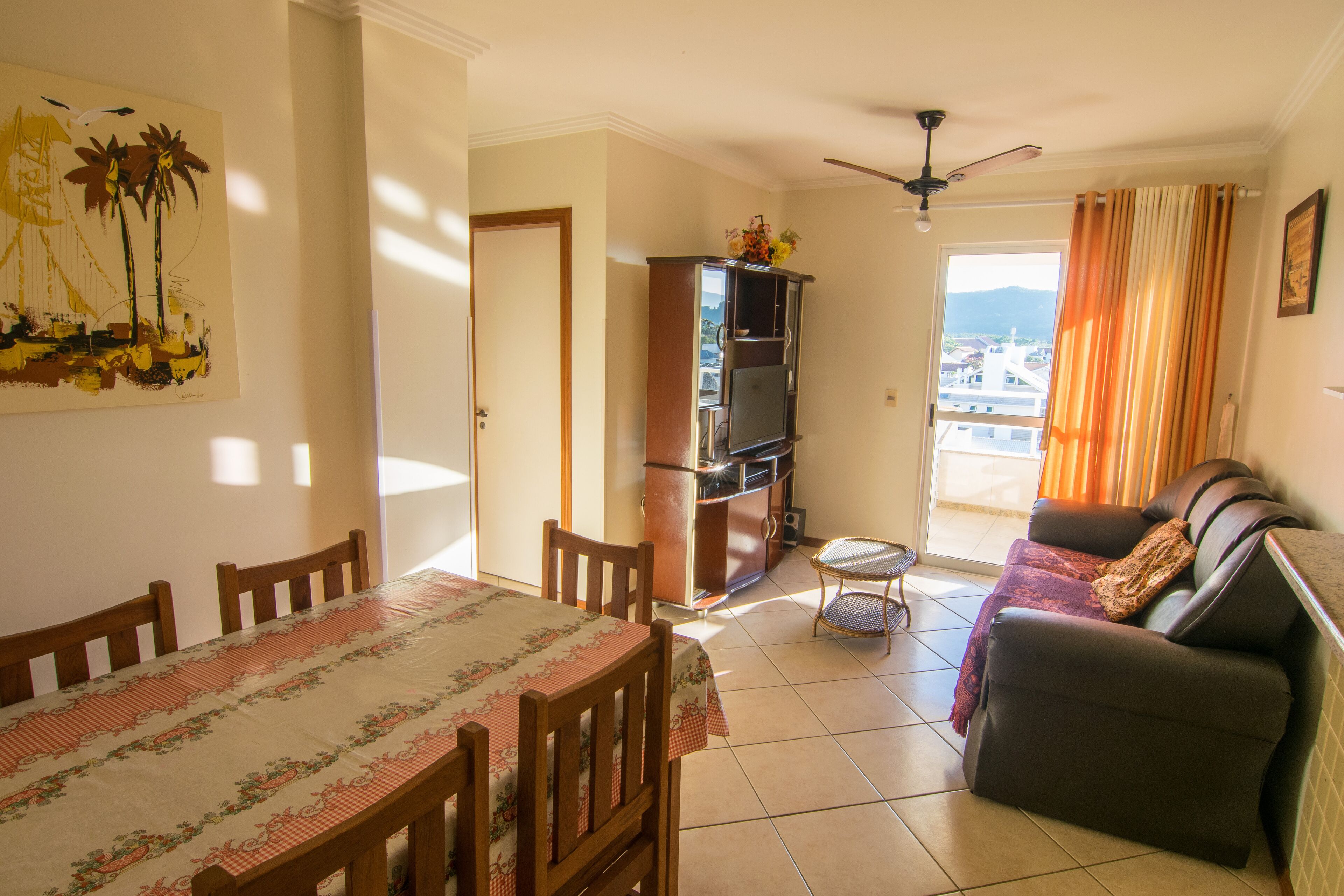 Apt 3Q suite Home office wi-fi 250 M split TVs Open Jurerê panoramic view