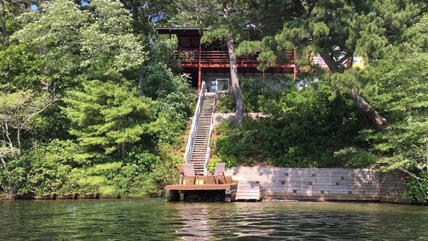 Exterior - Secluded Waterfront Home with Dramatic Pond Views (Plymouth)