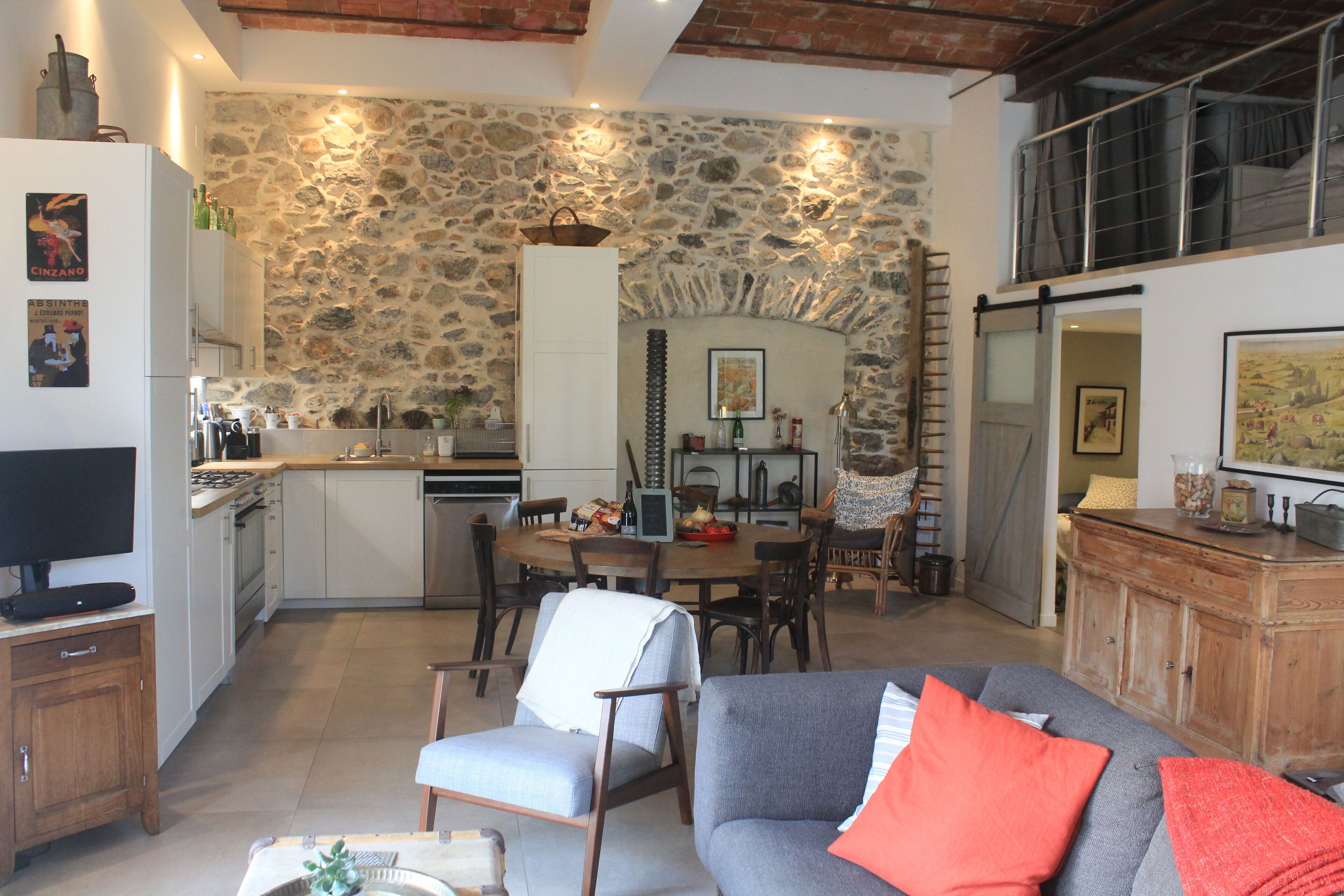 Maison de Farine's Unique Loft Apartment In Newly Renovated Stone House