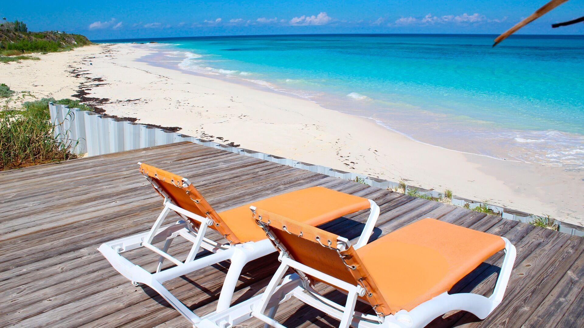 On the beach...