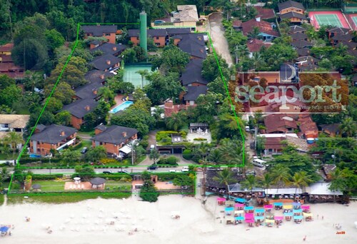 Juquehy Ocean Front Condo: beste Lage am Strand.